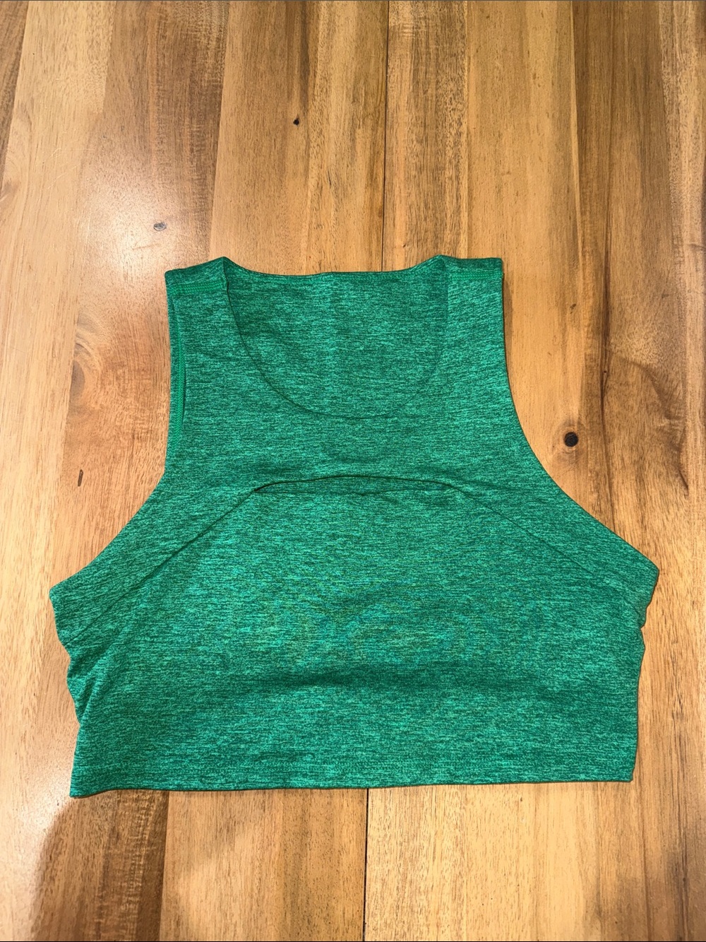 aerie Heathered Emerald Green Crop Athletic Tank